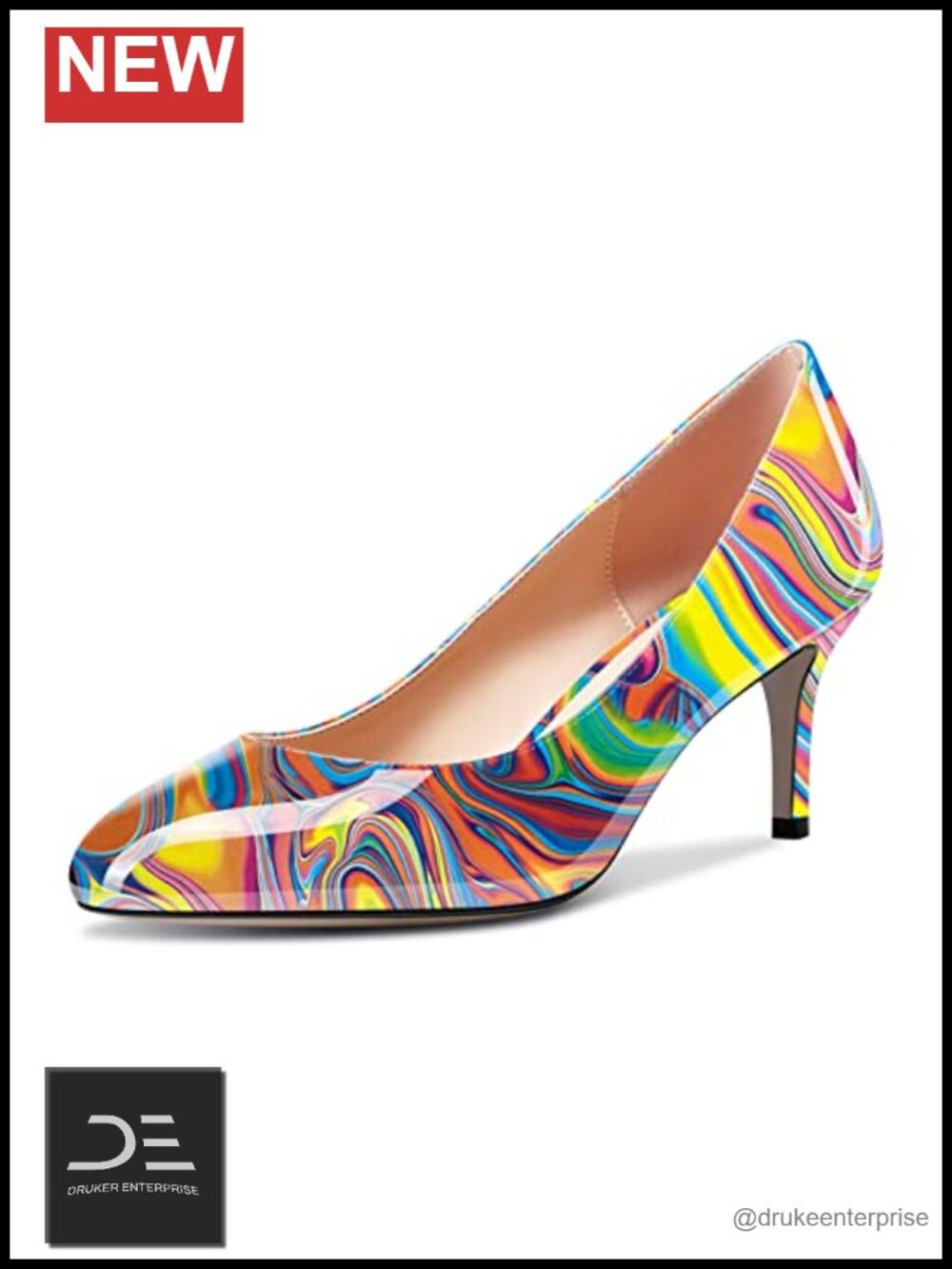 Women's Stiletto Heel Pumps Slip-on Dress Shoes 2.5" Heel Synthetic